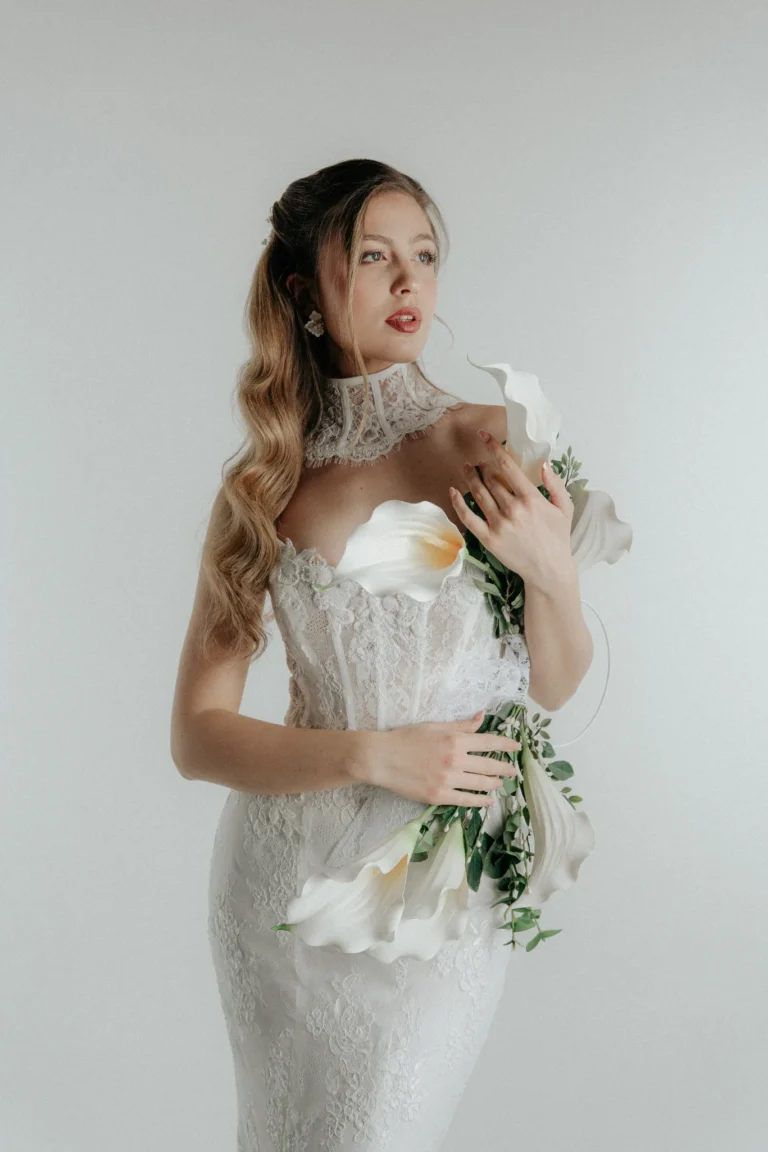 Olasz stílusú menyasszonyi ruha időtlen eleganciával